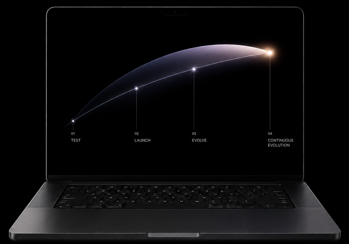 An image representing refinement and launch