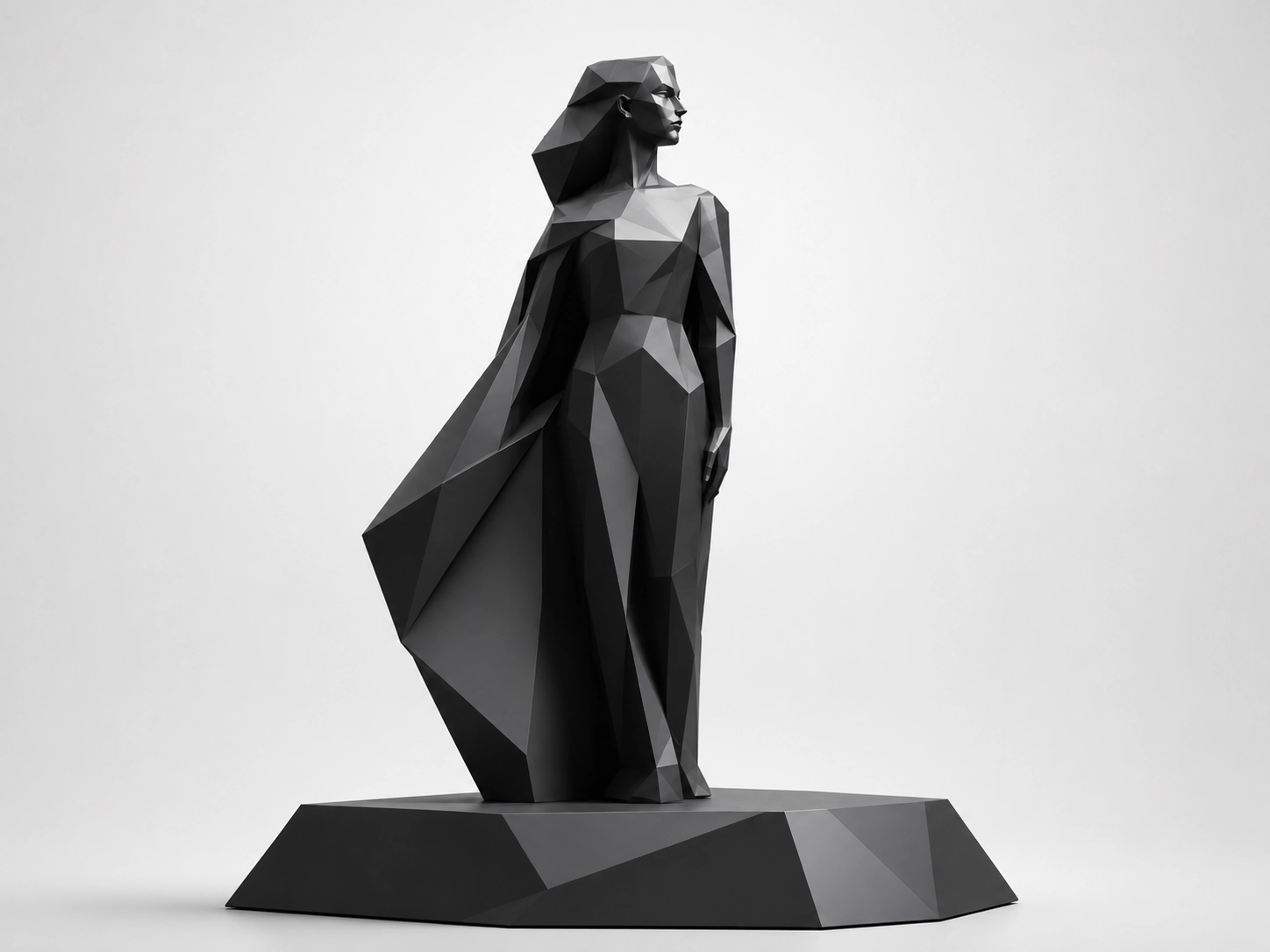 Geometric figure representing a structured digital system by NOCTIS