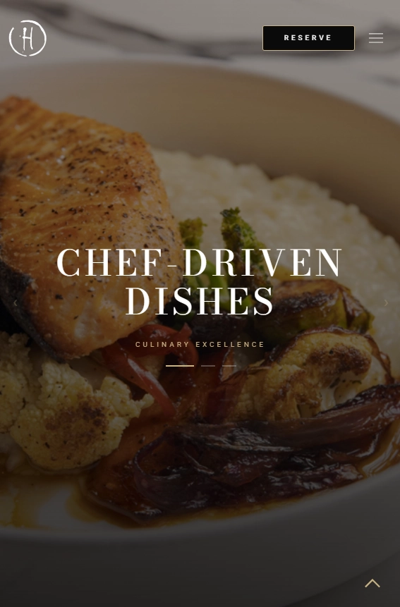 Humo Kitchen mobile reservation experience
